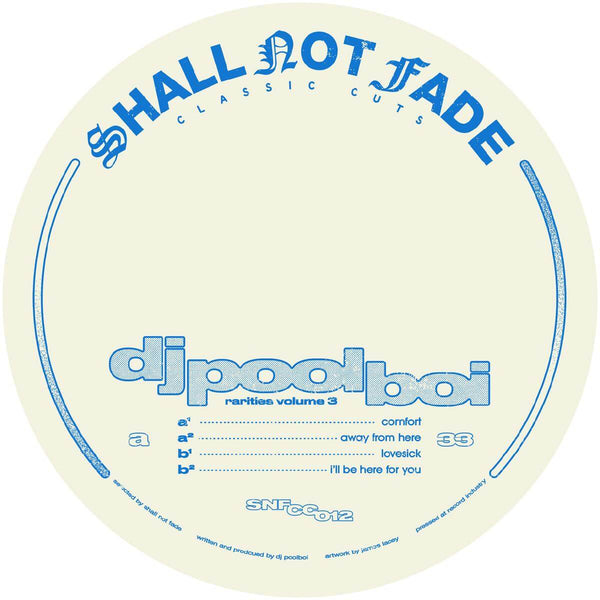 dj poolboi - 'Rarities Vol 3' Blue Vinyl Vinyl