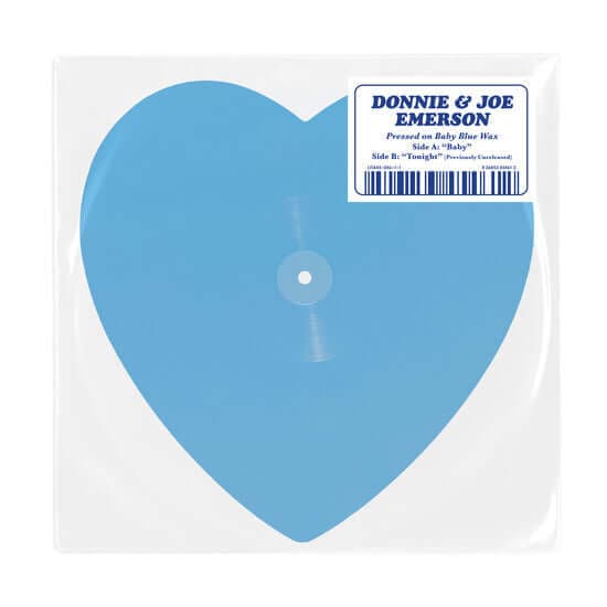Donnie & Joe Emerson - "Baby" Heart Shaped Record Vinyl