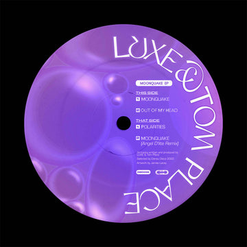 LUXE & Tom Place - Moonquake - Artists LUXE Tom Place Angel D’lite Genre Bass, Techno, Breakbeat Release Date 24 Feb 2023 Cat No. DSD038 Format 12