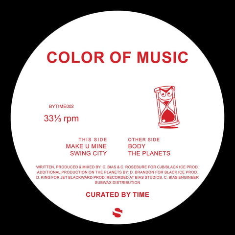 Color of Music - Make U Mine - Details Originally released back in 1992 on a very limited pressing from Velvet City Records. Color Of Music was the little side project from Carl Bias (Master C & J) and Carlton Rosebure. Now Curated By Time brings it back - Vinyl Record