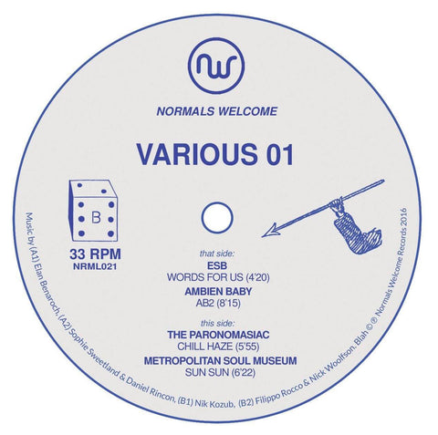 Various - 'NRML021' Vinyl - V/A - Various 01 (Vinyl, NRML021) at ColdCutsHotWax Artist: V/A Title: Various 01 Label: Normals Welcome Cat: NRML021 Format: 12" Price: £9.49 Genre: Deep House, Ambient - Normals Welcome Records - Normals Welcome Records - Nor - Vinyl Record