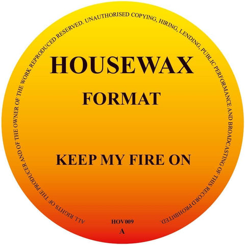 Format (Orlando Voorn) - Keep My Fire EP Vinyl - Vinyl Record