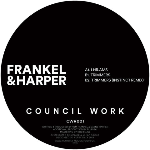 Frankel & Harper - Trimmers EP Vinyl - Vinyl Record