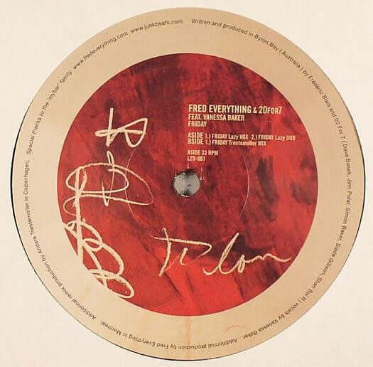 Fred Everything & 20 For 7 Feat. Vanessa Baker - Friday Vinyl