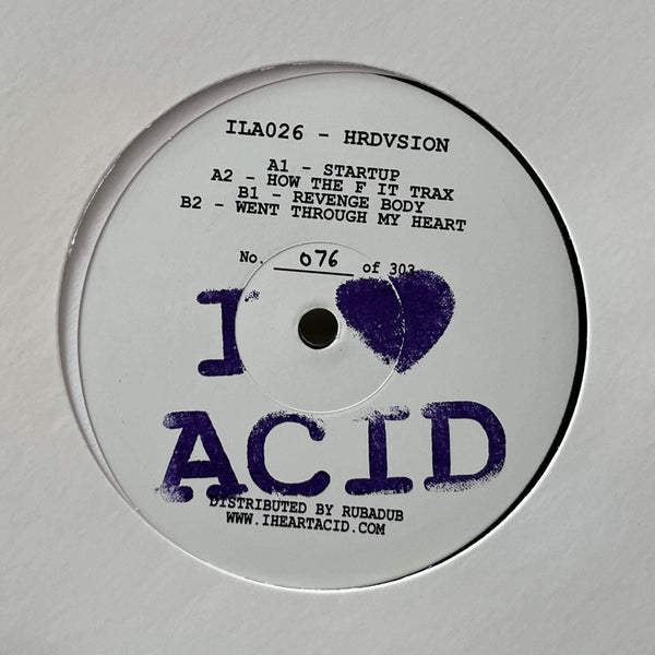 Hrdvsion - I Love Acid Twenty Six Vinyl