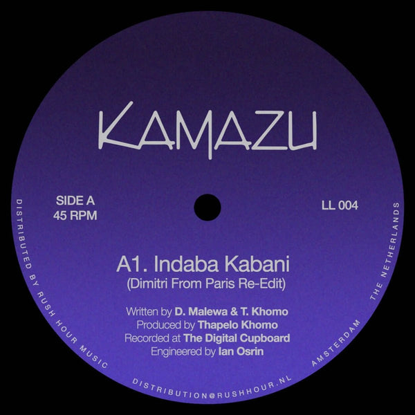 Kamazu - Indaba Kabani (Dimitri From Paris Edit) Vinyl