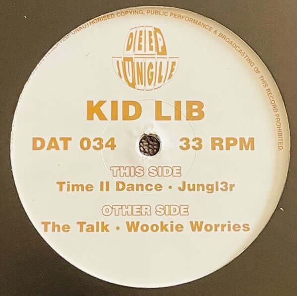 Kid Lib - The Talk / Wookie Worries Vinyl