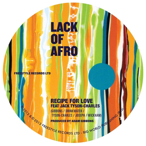 Lack of Afro - Recipe for Love Vinyl - Vinyl Record