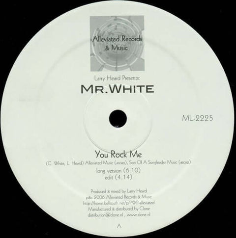 Larry Heard presents Mr White - The Sun Cant Compare Vinyl - Vinyl Record