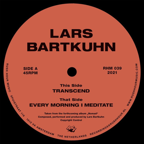 Lars Bartkuhn - Transcend / Every Morning I Meditate Vinyl - Vinyl Record