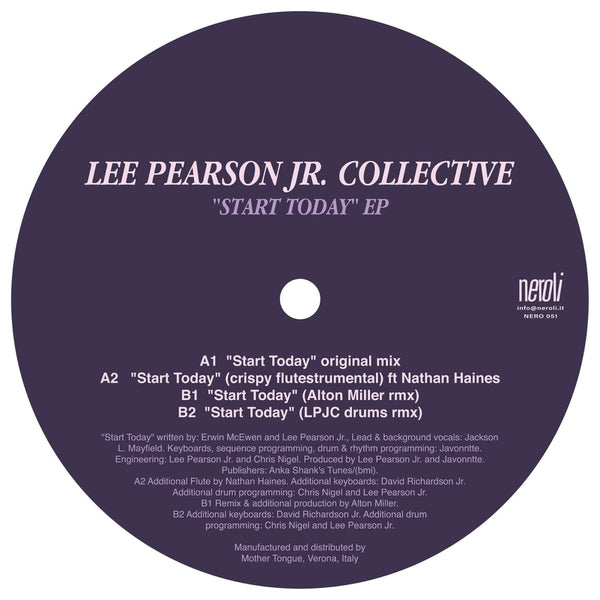 Lee Pearson Jr. Collective - Start Today EP Vinyl