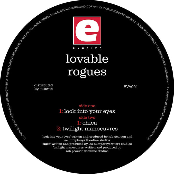 Lovable Rogues - 'Look Into You Eyes / Chica / Twilight Manouvres' Vinyl Vinyl
