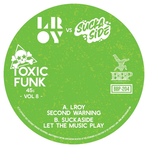 LROY & Suckaside - 'Toxic Funk Vol. 8' Vinyl Vinyl - Vinyl Record