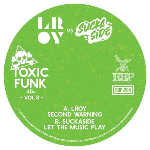 LROY & Suckaside - 'Toxic Funk Vol. 8' Vinyl Vinyl