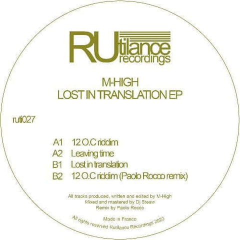 M - HIGH - Lost In Translation Vinyl - Vinyl Record