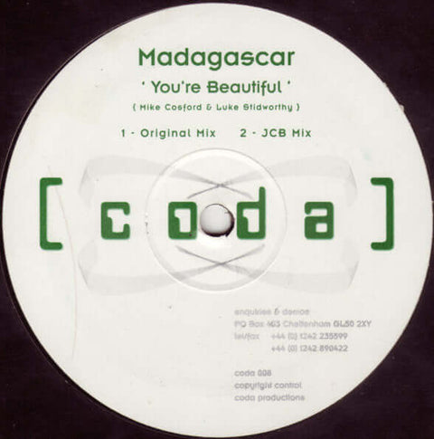Madagascar - You're Beautiful Vinyl - Vinyl Record