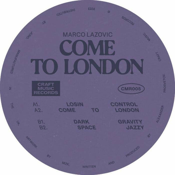 Marco Lazovic - Come To London Vinyl
