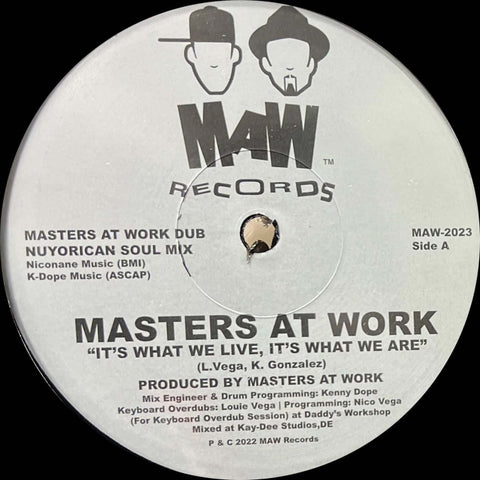 Masters At Work - It's What We Live, It's What We Are Vinyl - Vinyl Record