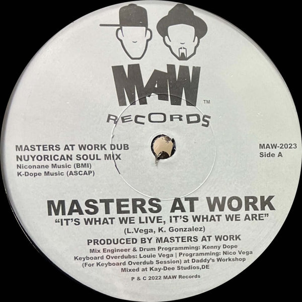 Masters At Work - It's What We Live, It's What We Are Vinyl