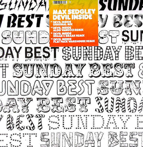 Max Sedgley - Devil Inside Vinyl - Vinyl Record