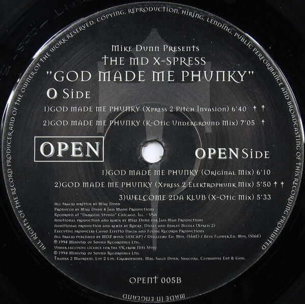 Mike Dunn Presents The MD X - Spress - God Made Me Phunky Vinyl