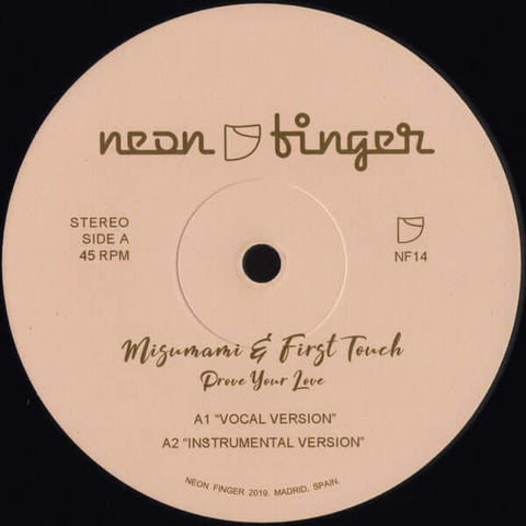 Misumami & First Touch - Prove Your Love Vinyl - Vinyl Record