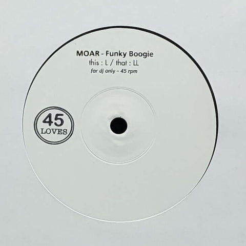 Moar - Funky Boogie Vinyl - Vinyl Record