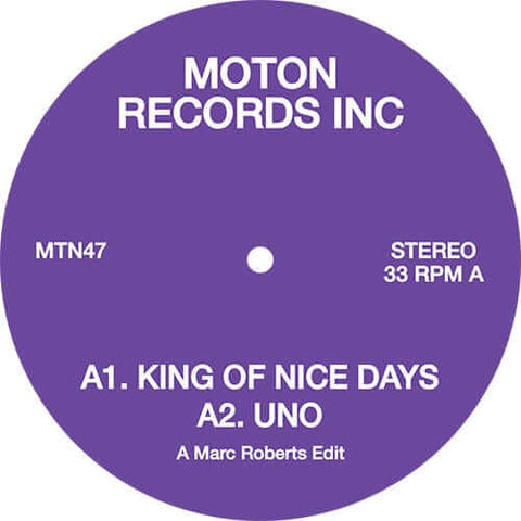Moton Records Inc - Marc Roberts Edits Vinyl - Vinyl Record