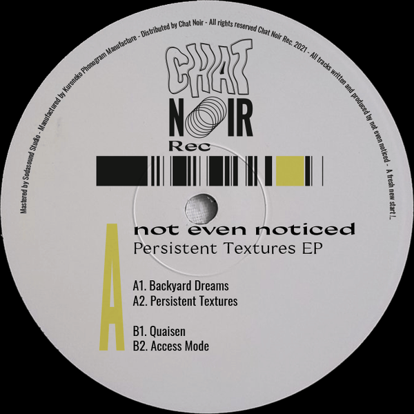not even noticed - Persistent Textures Vinyl