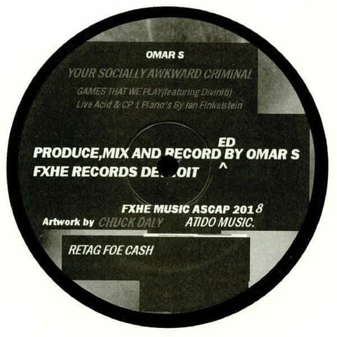 Omar S - Your Socially Awkward Criminal Vinyl - Vinyl Record