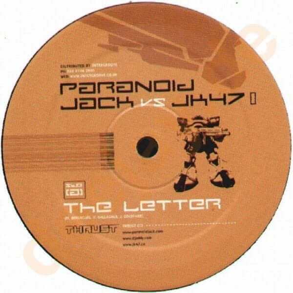 Paranoid Jack / JK47 / Addy - The Letter / Movin Vinyl