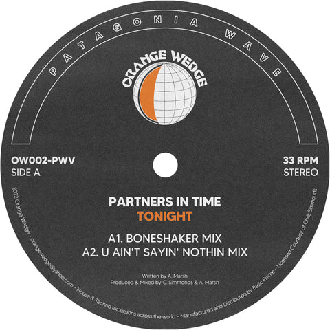 Partners In Time - 'Tonight' Vinyl Vinyl - Vinyl Record