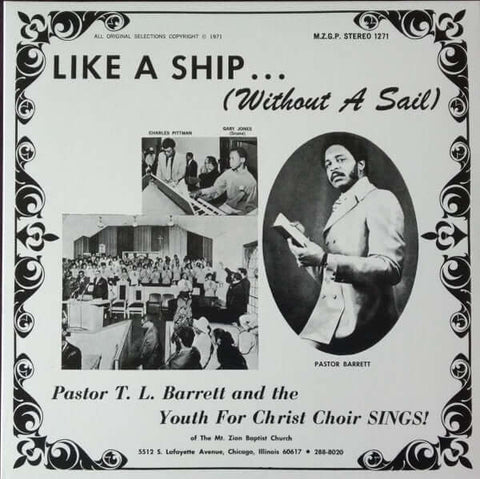 Pastor TL Barrett & The Youth For Christ Choir - Like A Ship (Without A Sail) Vinyl - Vinyl Record