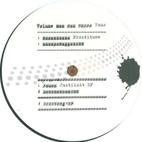 Prostitune - Volume Four - Justfixit Vinyl - Vinyl Record