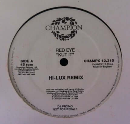 Red Eye - Kut It Vinyl