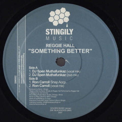 Reggie Hall - Something Better Vinyl - Vinyl Record