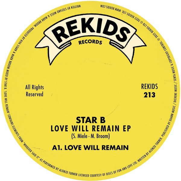 Star B - Love Will Remain Vinyl