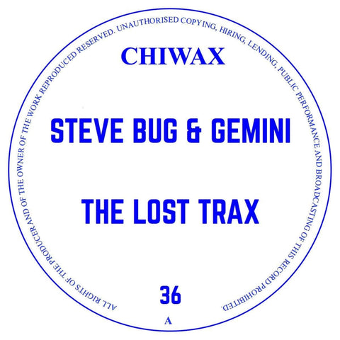 Steve Bug & Gemini - The Lost Trax Vinyl - Vinyl Record