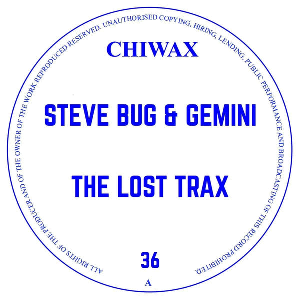 Steve Bug & Gemini - The Lost Trax Vinyl