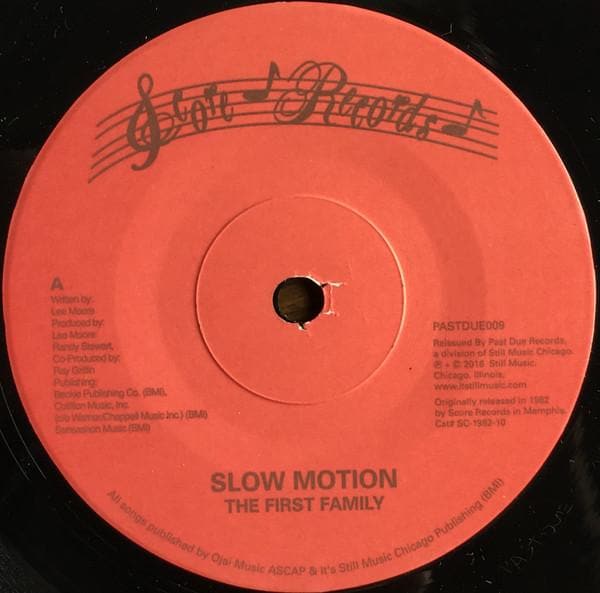 The First Family - 'Slow Motion' Vinyl Vinyl