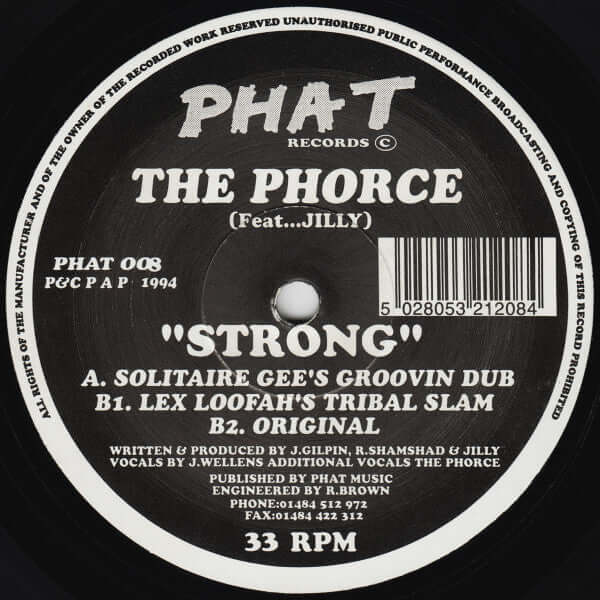 The Phorce Feat. Jilly - Strong Vinyl