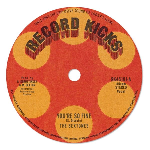 The Sextones - You're so Fine / Cowboys to Girl Vinyl