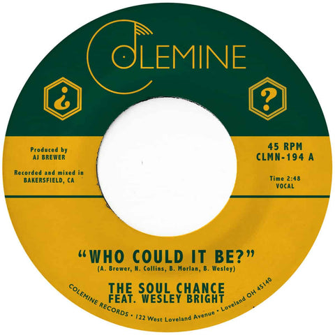 The Soul Chance & Wesley Bright - Who Could It Be? Vinyl - Vinyl Record