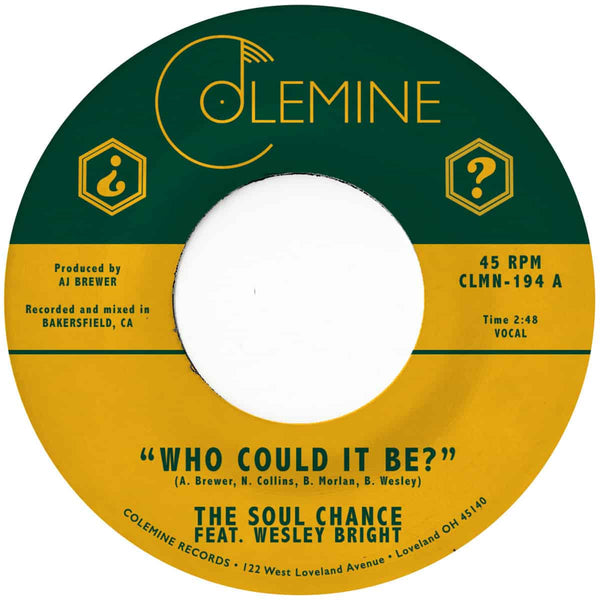 The Soul Chance & Wesley Bright - Who Could It Be? Vinyl