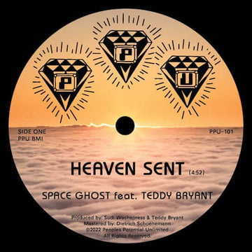 Space Ghost ft. Teddy Bryant - 'Heaven Sent' Vinyl - Artists Space Ghost Teddy Bryant Genre Boogie, Soul Release Date 6 May 2022 Cat No. PPU-101 Format 12