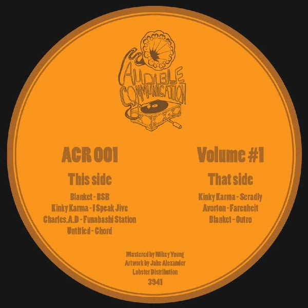 Various - 'Audible Communication Volume 1' Vinyl Vinyl
