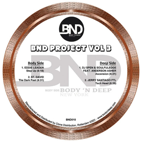 Various - BND Project Vol 3 Vinyl - Vinyl Record