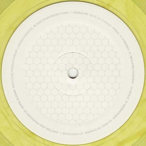 Versalife - Rate Of Change (Yellow Vinyl) Vinyl - Vinyl Record