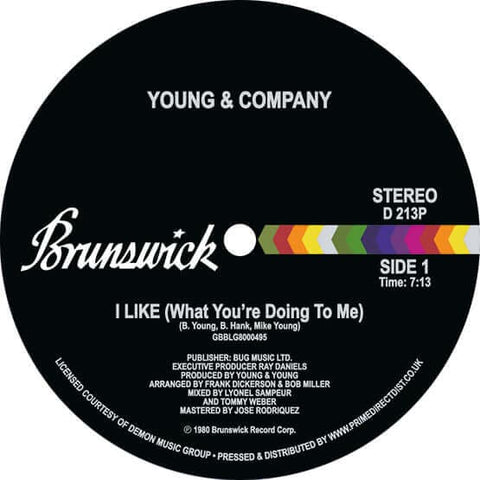 Young & Company - I Like (What You're Doing To Me) Vinyl - Vinyl Record
