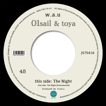 01sail & toya - The Night (Japan Import) Vinyl Vinly Record